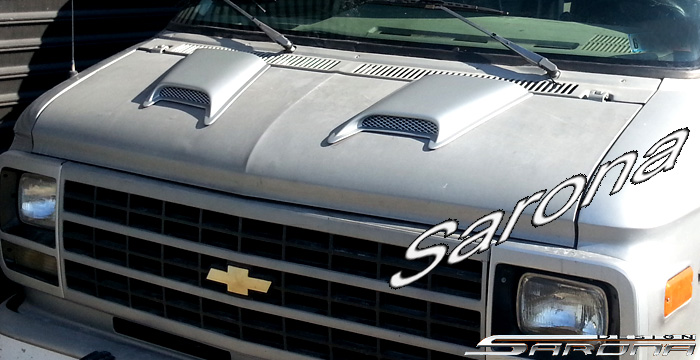 Custom GMC Vandura Van  All Styles Hood Scoop (1970 - 1994) - $175.00 (Part #GM-006-HS)